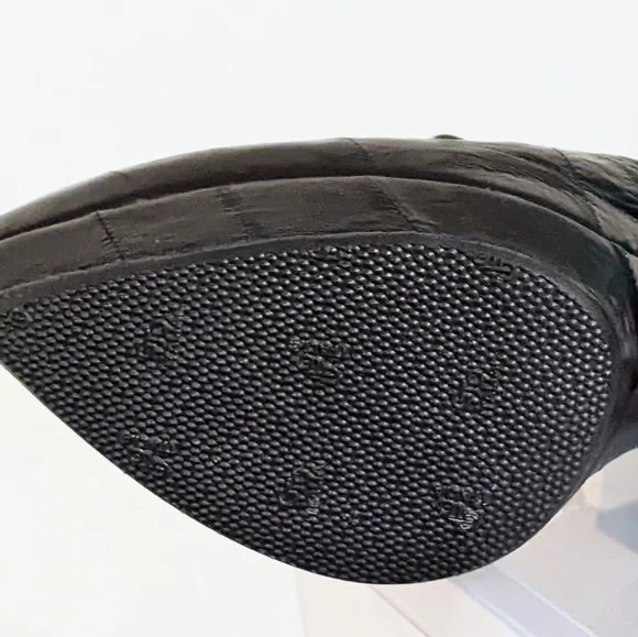 Yves Saint Laurent Eel Skin YSL Stiletto Booties 8 38 - Picture 12 of 17